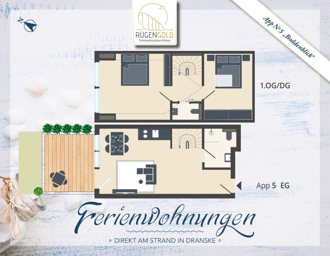 ,,Inselromantik" Appartement 3 Дранске Экстерьер фото